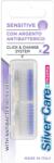 Silver Care Set 2 rezerve periuta dinti interschimbabile Silver Care Pharma perii Ultra Soft cap Argint
