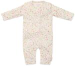 Little Dutch Salopeta cu maneca lunga din bumbac organic - Alb - Fairy Garden - Little Dutch