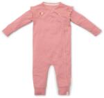 Little Dutch Salopeta cu maneca lunga din bumbac organic - Pink Blush - Fairy Garden - Little Dutch