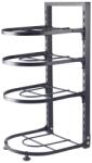 LIVIT Organizator tigai Livit, 4 nivele, metal, negru, 27 X 22.5 X 52 cm Uscator vase