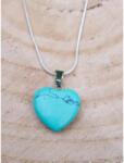  Türkiz ásvány Szív Alakú Medál