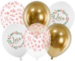 PartyDeco Latex party szett strong pasztell Love 30 cm 6db