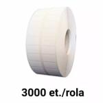ZINTA Ролка бели пластмасови етикети zinta 50х30мм, 3000 ет. /ролка (50x30x3000-bopp-alb)