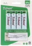 Tcbest tölthető elem R6 (AA) 750 mAh Type C csatlakozóval + kábel USB A-ról 4 x Type C 4 db
