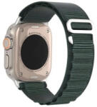 Dux Ducis GS Apple Watch Series 10 46mm nagy méretű textil pótszíj sötétzöld (GP-152388)