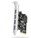AXAGON PCEU-430RS PCIe kontroller USB-A 4x 5Gbps port (PCEU-430RS)