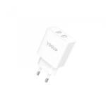 YOOUP 2x USB-A hálózati töltő 12W fehér (NC76-B) (NC76-B)