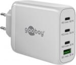 Goobay 3x USB-C / USB-A 100W hálózati töltő fehér (65556) (65556)