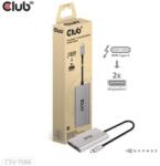 Club 3D CLUB3D Thunderbolt 3 - 2xDisplayPort átalakító ezüst (CSV-1586) (CSV-1586)