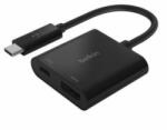 Belkin USB-C - HDMI adapter töltő funkcióval fekete (AVC002btBK)
