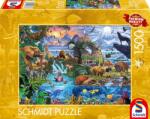 Schmidt Spiele Puzzle Schmidt din 1500 piese - Panorama faunei sălbatice (58866) Puzzle