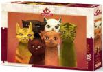 Art Puzzle Puzzle Art Puzzle din 500 de piese - Echipa pisicilor (5092) Puzzle