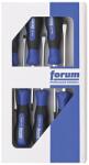 Forum Set surubelnite Forum, hexagon ajutator, maner cauciuc, SL/PH, 6 bucati (4317784850629) - constructii-mag Surubelnita