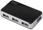 ASSMANN 4-Port USB 2.0 Highspeed, Power Supply Fekete USB Hub