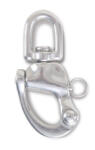 BETA 8273 22 Karabiner horog gyorscsatlakozóval és szemes forgószem Nemesacél AISI 316 (ROBUR 8273/22) (BETA-082730022)