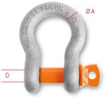 BETA 8029R-K ívelt emelőkengyel , csavaros csappal nagyszilárdságú ötvözött acél tűzihorganyzott (ROBUR 8029R-K/12) (BETA-080299112)