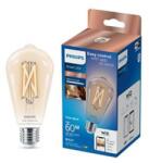 Philips Smart filament átlátszó E27 ST64 7 W (60 W), WW-CW (929003018621)