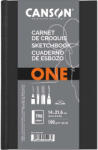 Canson One 14x21, 6 cm, álló, 100 g/m2, ragasztott fehér rajzpapírfüzet (C200005568) - haztartasibolt