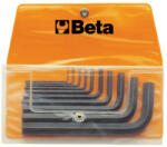Beta 96N/B10 10 részes hajlított imbuszkulcs szerszám készlet műanyag dobozban (BETA 96N/B 10) (BETA-000960650)