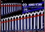 KING TONY csillag-villáskulcs készlet 26db 6-32mm