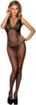Subblime 951993 - catsuit din plasă cu decorațiune la gât - negru - S-L (8435565951993)