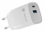 NATEC Ribera GaN 30W USB-A USB-C fehér (NUC-2140)