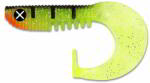 angryfish Monkey Lures Curly Lui gumihal 3" 7, 5 cm Atomic Perch (6db/cs) (CL75AP)
