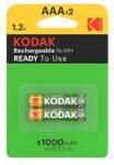 Kodak Mikro akkumulátor 2db 1.2V 1000mAh nikkel-fém-hidrid LR03 Micro(AAA/R03) AAA R2U KODAK - AAA1000B2