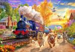 Bluebird Puzzle - Puzzle În urma Trenului - 1 000 piese Puzzle