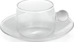 Zafferano Ceașcă pentru cafea Bilia 120 ml albă cu farfurioară (BA00801)