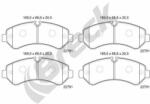 BRECK set placute frana, frana disc BRECK 22791 00 703 00 (22791 00 703 00)