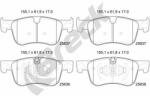 BRECK set placute frana, frana disc BRECK 25836 00 701 00 (25836 00 701 00)
