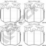 BRECK set placute frana, frana disc BRECK 22618 00 551 00 (22618 00 551 00)