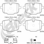 BRECK set placute frana, frana disc BRECK 24703 00 554 00 (24703 00 554 00)