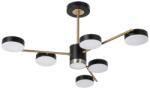 Venti Lustră LED pe tijă 6xLED/7W/230V + LED/6W auriu/negru (VE0526)