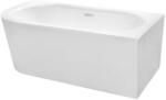 Besco Avita A-Line fal mellé szerelhető fűrdőkád 160x75 cm négyszögletes fehér #WAA-160ALBN (#WAA160ALBN)
