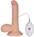  Távirányítós letapasztható realisztikus vibrátor 18 cm - The Ultra Soft Dude vibrating