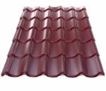Kálló-fém KCS 350 mm-es cserepeslemez / 3100mm hosszúság / 0.5mm vastagság / RAL 3005 - bordó / antikondenzált filc bevonattal - KÁLLÓ-fém