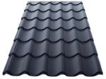 Kálló-fém KCS 350 mm-es cserepeslemez / 1600mm hosszúság / 0.5mm vastagság / RAL 9007 - alumínium ezüst - KÁLLÓ-fém