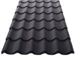 Kálló-fém KCS 350 mm-es cserepeslemez / 1600mm hosszúság / 0.5mm vastagság / RAL 9005 matt - fekete / antikondenzált filc bevonattal - KÁLLÓ-fém