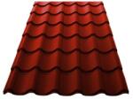 Kálló-fém KCS 350 mm-es cserepeslemez / 1600mm hosszúság / 0.5mm vastagság / RAL 3000 - piros - KÁLLÓ-fém