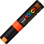 uni Marker UNI Posca PC-8K, varf tesit, 8.0mm, portocaliu fluorescent