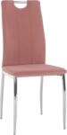  Scaun de masă, ţesătură de catifea roz / crom, oliva new (0000285431)
