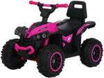 NOVOKIDS ATV cu Functie de Trotineta Fara Pedale Pentru Copii NOVOKIDS Little Monster, Cu Melodii si lumini, Maxim 25 Kg, Masinuta Copii, Sezut comfortabil, Roz (NKLTLMONSTERATVPINK)