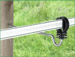 Kerbl Maxi Tape pattanózáras távtartós facsavaros szigetelő - max. 20 mm széles villanypásztor szalaghoz, 10 db/cs