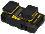 STANLEY FatMax 18 Volt-os két portos töltő (STANLEY-SFMCB24-QW)