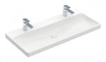 Villeroy & Boch Lavoar dublu pe mobilier, Villeroy& Boch Avento, 100x47cm, Alb Alpin CeramicPlus, 4156A1R1 (4156A1R1)