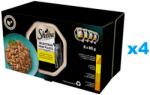 Sheba Selection Poultry Flavours 32x85 g nedves teljes értékű eledel felnőtt macskáknak mártással, csirke- és pulykadarabokkal, csirke, baromfi, pulyka
