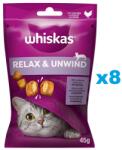 Whiskas Relax and Unwind 8x45 g csirkés jutalomfalat macskáknak