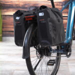New Looxs Kerékpáros dupla táska MIK csomagtartókhoz fekete, 40L 28x17x43 cm Varo (MIK adapterrel) (FA003482076)